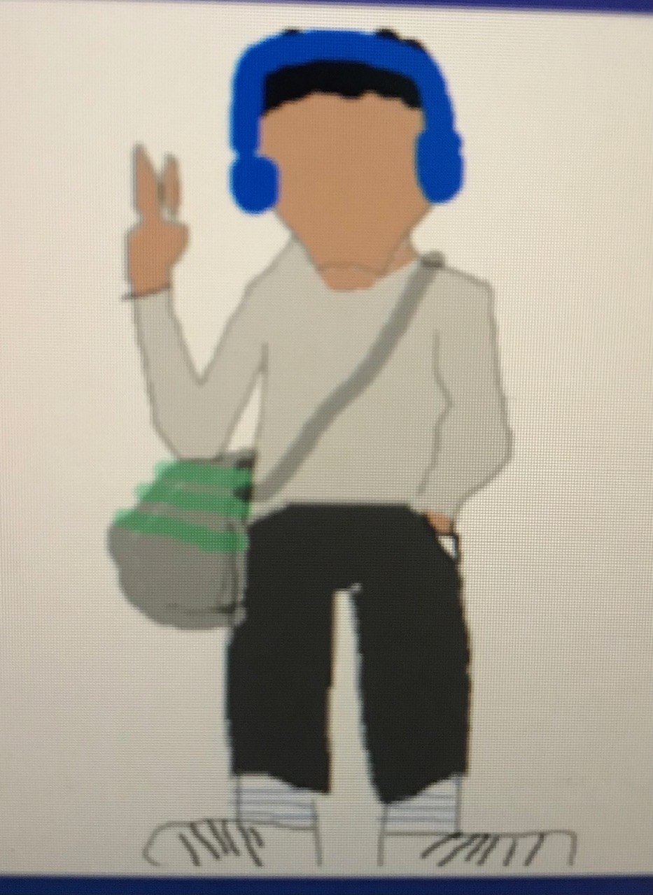 A drawing representing me made by my friend